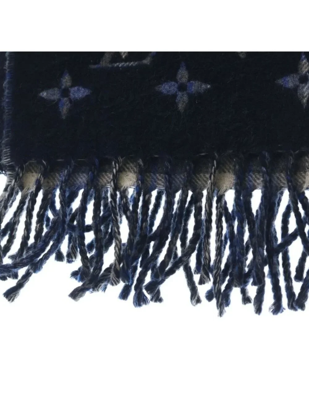 Louis Vuitton Monogram Gradient Ta Tan Scarf Shawl Navy